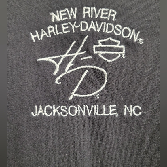 🖤💖 Harley-Davidson Sheer Front Black & Pink Women’s Long Sleeve Tee | Size S - Picture 4 of 5